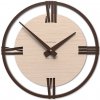 Dizajnové hodiny 10-031n natur CalleaDesign Sirio 38cm (viac dekorov dyhy) Dyha bielený dub - 81
