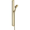 AXOR Citterio E sprchová súprava, ručná sprcha priemer 120 mm 3jet, 90 cm sprchová tyč a sprchová hadica 160 cm, leštený vzhľad zlata, 36735990
