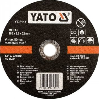 Yato Kotúč na kov 230 × 22 × 2,0 mm 5906083959271