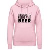 AWDis Hoodie Mikina - Nápis - Tento chlap potrebuje Pivo - Bábätkovská ružová - M - Dámske