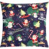 Bellatex vankúš Vianoce vianočný motív modrý 45x45