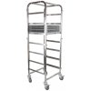 Vozík pro transport košů do myčky nádobí , 7 košů: 500x500 mm | HENDI, 810583 inox