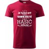 Neodolateľný hasič - Klasické pánske tričko vyššej gramáže - 3XL ( Marlboro červená )