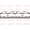 Sada brzdových platničiek kotúčovej brzdy REMSA Eurofren Systems, S.L. Madrid 0434.14