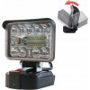 LAMPA DO MAKITA halogénová PRACOVNÁ LAMPA BATERKA + USB 3 PALCE 18LED 60W
