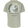 PitBull West Coast - pánské triko PLANET SURF washed béžové M