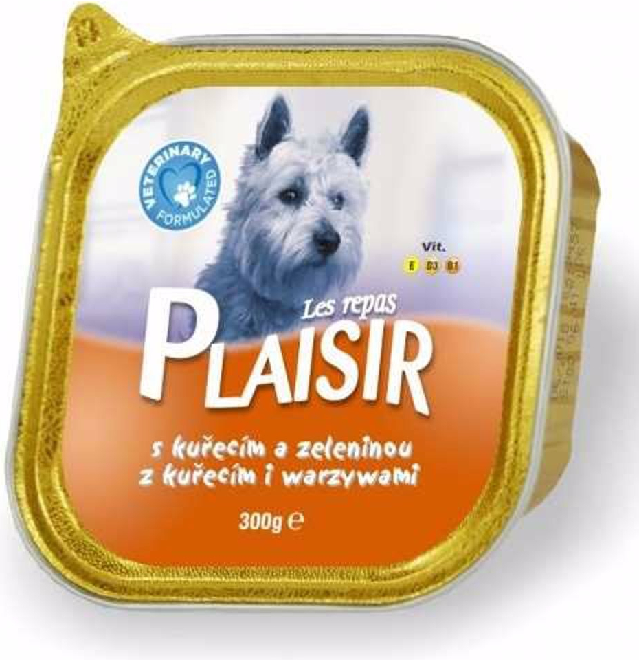 Plaisir dog Adult kuracie a zelenina 300 g