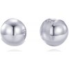 MINET Elegantné strieborné náušnice duté guličky