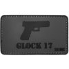 3D PVC Nášivka/Patch GLOCK 17 - šedá