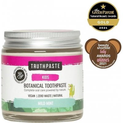 Truthpaste Kids prírodné detská zubná pasta jemná mäta 100 ml