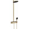 Hansgrohe Pulsify S Sprchový set s termostatom, priemer 26 cm, 3 prúdy, EcoSmart, kefovaný bronz 24241140-HG