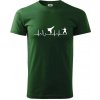 Karate EKG - Klasické pánske tričko vyššej gramáže - XL ( Fľaškovozelená )