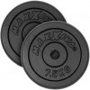 MAXXIVA 81685 Sada 2 závažia na činky celkom 15 kg, liatina, čiern
