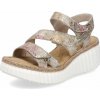 Dámske sandále RIEKER 69157-90 béžová S4 41