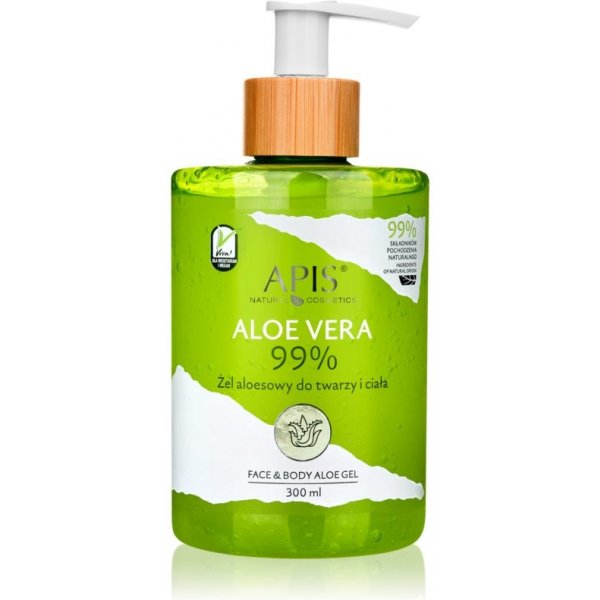 Telový krém Apis Natural Cosmetics Aloe Vera intenzívne hydratačný gél na tvár, telo a vlasy 300 ml