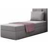 Čalúnená posteľ boxspring MIRANDA + vrchný matrac - soro 90 / ľavá / 80x200