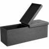 SONGMICS Skladací úložný box 120 l tmavosivý