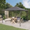 vidaXL Altánok so strieškou 3x3 m antracitový 315247