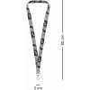 Snúrka na krk BAAGL dlouhý lanyard, šedý