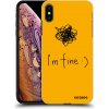 Picasee silikónový prehľadný obal pre Apple iPhone XS Max - I am fine