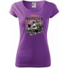 Snežný skúter kostra - Dámske tričko Pure - XL ( Fialová )