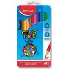 Farebné pastelky Maped Color´Peps Metal Box, 12 farieb