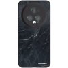 Picasee silikónový čierny obal pre Honor Magic5 Pro - Black marble