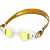Aqua Sphere KAYENNE SMALL titan. zrcadlová skla zlatá Plavecké brýle - bílá/zlatá