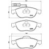 Sada brzdových platničiek, vždy 4 kusy v sade BREMBO P 23 114 (P23114)