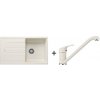 Blanco SET 10-A 24 drez silgranit ZIA 5 S 86x50 cm Biela Soft+batéria Daras Biela Soft 527204+526935