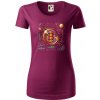 Bitcoin logo s grafmi - Dámske tričko z organickej bavlny Origin (GOTS) - XS ( Fuchsiová )
