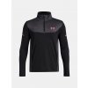 Chlapčenské tričko Under Armour UA Tech Utility 1/4 Zip-BLK Čierna YXL