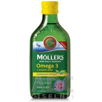 Möller's Omega 3 rybí olej citrón 250 ml