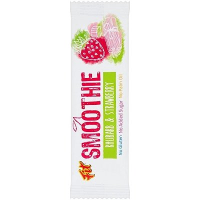 Fit Smoothie Tyčinka s rebarborou a jahodami 32g