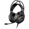 Genius GX GAMING HS-GX580U, slúchadlá s mikrofónom, čierna, hracie slúchadlá, 50 mm meniče typ USB