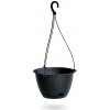 PROSPERPLAST Kvetináč závesný RATOLLA ROUND W antracit 21,5cm