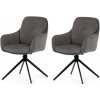 Súprava jedálenských stoličiek s vratným mechanizmom DCH-P3174 GREY2, 2 ks