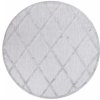 Okrúhly terasový koberec SANTORINI - 457 sivý Priemer koberca: 120cm