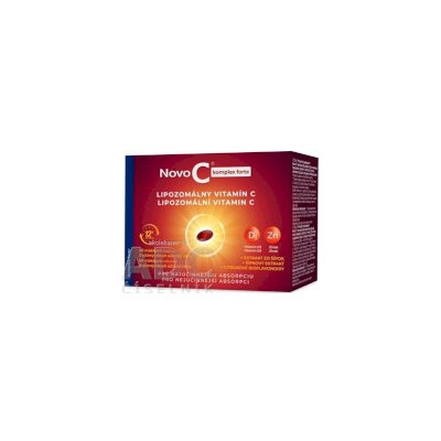 NOVO C KOMPLEX FORTE Lipozomálny vitamín C + vitamín D3 + zinok s extraktom zo šípok a bioflavonoidmi, kapsuly 1x60 ks