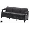 Keter Záhradný nábytok Keter Corfu love seat max trojsedačková pohovka grafitová 610261
