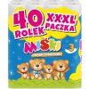 Toaletný papier Miśki mega balenie 40 roliek 3-vrstvový
