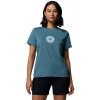 Columbia Dámske tričko Parsons Point™ SS Graphic Tee modro zelené Everblue Heathe