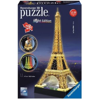 Ravensburger 3D puzzle svítící Eiffelova veža 216 ks