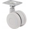 Walteco Nábytkové koliesko sivé s platňou, priemer 40 mm Množstvo: 1 ks , 18230