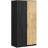 Cilek Študentská šatníková skriňa dvojdverová Black