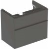 GEBERIT - Smyle Square Umývadlová skrinka, 73x47x62 cm, 2 zásuvky, lávová 500.353.JK.1