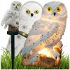 SOLÁRNA LAMPA SOVA LED ZÁHRADNÁ VEĽKÁ ZAPICHOVACIA LAMPIČKA DEKORÁCIA DO ZÁHRADY