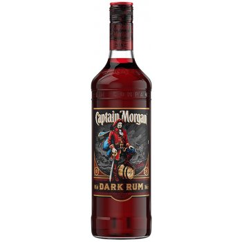 Captain Morgan Dark Rum 40% 1 l (čistá fľaša)