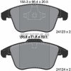 Sada brzdových platničiek kotúčovej brzdy TEXTAR 2412301