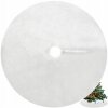 Ruhhy 22228 Deka pod vianočný stromček chlpatá 150 cm biela